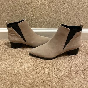 Tan suede Marc fisher booties